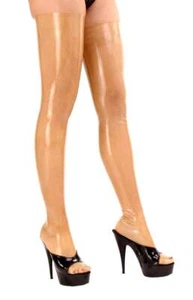 Anita Berg - Latex Overknee Strümpfe transparent  - Bild 1 von 2
