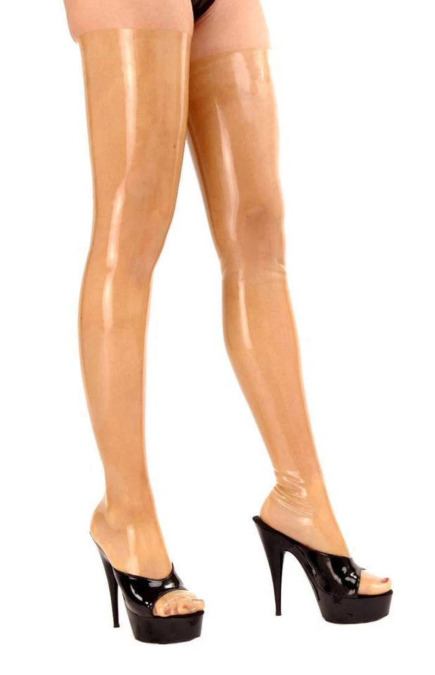 Anita Berg - Latex Overknee Strümpfe transparent  - Bild 1 von 1