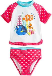 Disney Finding Dory Rash Guard Swimsuit for Girls - Picture 1 of 3