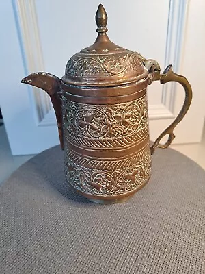 Antique  Copper KASHMIRI Coffee Pot. • 25£
