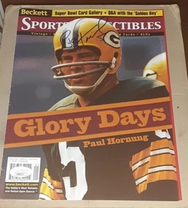 PAUL HORNUNG GREEN BAY PACKERS SIGNED BECKETT SPORTS COLECTIBLES MAGAZINE JSA - Picture 1 of 2