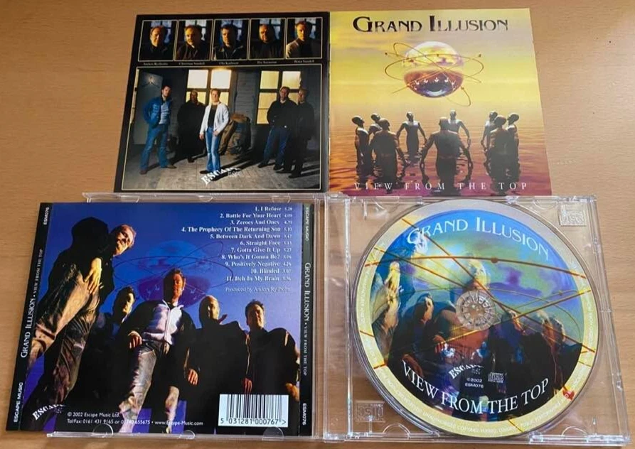 GRAND ILLUSION - ''VIEW FROM THE TOP'' - RARE SWEDEN MELODIC METAL CD 2002 - Bild 1 von 1