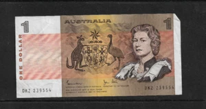 1982 Australian Decimal Paper Johnston Stone $1 Note serial# DKZ239554 - Picture 1 of 2