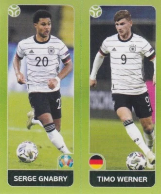 PANINI FUßBALL UEFA EURO 2020 TOURNAMENT 2021 Panini Sticker Euro 2020 Tournament 2021 No. 603 Gnabry & Timo Werner