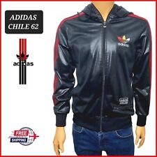 ADIDAS Track Jacket Chile 62 Rare Limited Black Red Sylver Shiny Vintage Size S