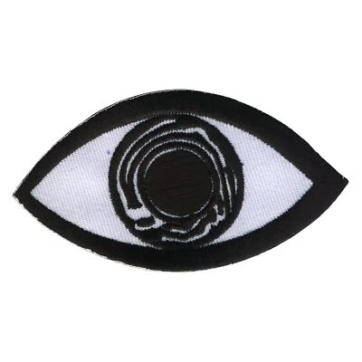 Aufnäher Auge weiß schwarz 8,5 cm Sticker Bügelbild Abzeichen Aufbügler - Bild 1 von 4