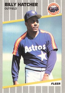 Billy Hatcher 1989 Fleer #359 Houston Astros