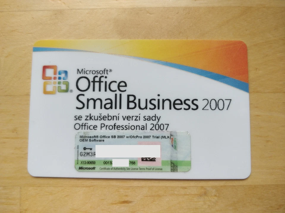 Microsoft Office Small Business 2007 MLK Lizenz (Produktschlüsselkarte,keine CD) - Bild 1 von 1