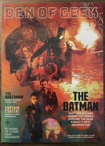 Den Of Geek Magazine The Batman Robert Pattinson Zoe Kravitz 2022 Movie New MISB - Imagen 1 de 6
