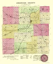 Anderson County Kansas - Everts 1887 - 23.00 x 27.50