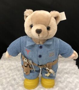 Tim Allen Tool Bear Home Improvement Signature Plush CLEAN USED No Hat Or Sound