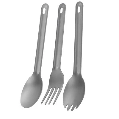 Lightweight Wear‑Resisting Spork/Spoon Metal Cutlery Set For Outdoor GF - Image 1 of 4