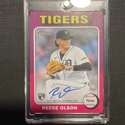 Topps Heritage 2024 Reese Olson Auto - Image 1 of 3