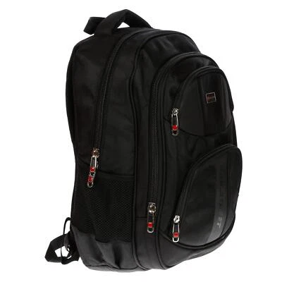 Bag Street Rucksack Sport Reisen Arbeit Freizeit Schulrucksack Herren Schwarz - Bild 1 von 4