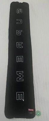 Supreme Polartec® Logo Scarf Supreme - Black Fleece New Without Tags W/ Stock X - Image 1 of 4