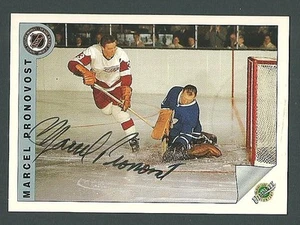 Marcel Pronovost Detroit Red Wings 1992 Ultimate Original Six Auto Card #71 - Picture 1 of 2