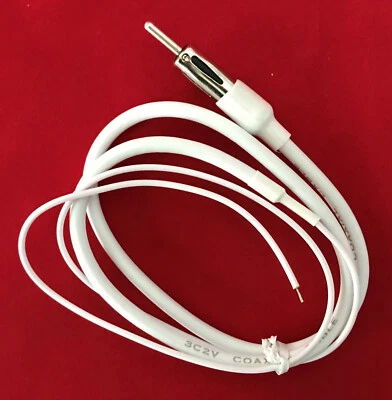 AM/FM Stereo Radio Universal 40" Flexible Wire Antenna Cable Car Boat Marine ATV - Image 1 of 4