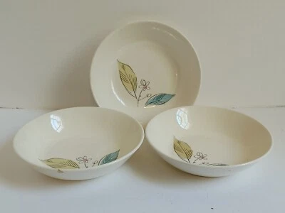 Platos de cereal vintage Salem a prueba de horno Biscayne 3 MCM flor atómica margarita Foto 1 de 4
