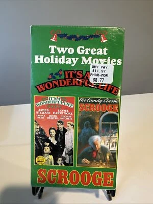 Scrooge & It's A Wonderful Life.  VHS.  1991. - Image 1 of 3