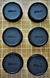 6 X Nikon style Rear Lens Caps for All Nikon F-mount lenses Fast U.S. Shipping!