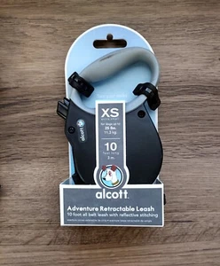 XS Alcott Retractable Dog Leash 10 ft Reflective Flat Belt Puppy Cat to 25 lbs - Picture 1 of 4