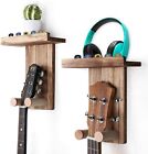 Guitar Wall Hanger,2 Pack Guitar Wall Mount Holder With Pick Holder