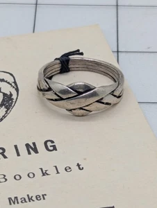 SilverNess Herrenschmuck klassischer 4 Band Puzzle Ring: 925 Sterling Silber - Bild 1 von 7