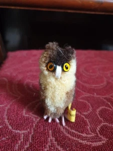 Vintage Steiff owl Pompom miniature 7480.06 1971 - Picture 1 of 7