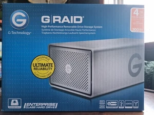 G-Tech G-RAID 4TB Hard Drive Storage System Boxed Excellent Hardly Used - Picture 1 of 18