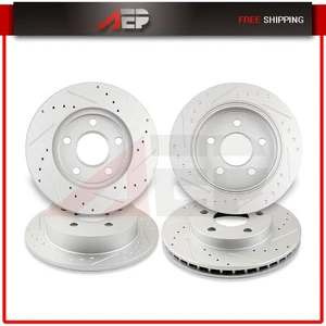 4 Drilled Front + Rear Brake Rotors Fits Oldsmobile Alero Pontiac Grand Am 99-04 - Bild 1 von 7