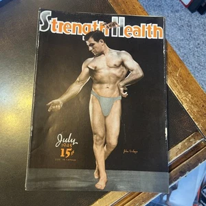 Vtg York Barbell Strength and Health Bodybuilding Magazine John Terlazzo July 45 - Picture 1 of 1