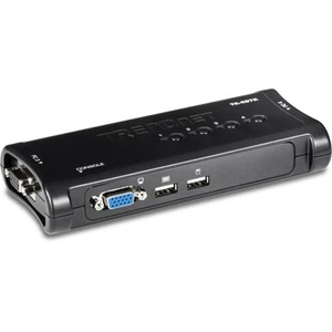TRENDnet 4-Port USB KVM Switch Kit, VGA and USB Connections, 2048 x 1536... - Picture 1 of 6
