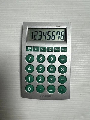 Canon LC-210L 8 Digit Small Handheld Pocket Calculator w/ Flip Cover - Image 1 of 2