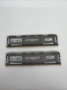 Crucial Ballistix Sport 8GB (2x4GB) DDR4 2600 Memory Kit RAM CL16 LOT (2) - Picture 1 of 2