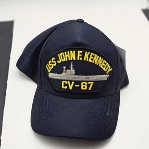 USS JOHN F KENNEDY CV- 67 NAVY SHIP HAT OFFICIAL U.S MILITARY BALL CAP U.S. MADE - Picture 1 of 10