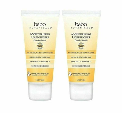 LOT 2 BABO BOTANICALS MOISTURIZING CONDITIONER OATMILK & CALENDULA - NEW - Image 1 of 2