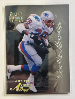 Curtis Martin /500 Artist's Proof 1996 Select Certified Edition Rare Parallel 77 - Image 1 of 2