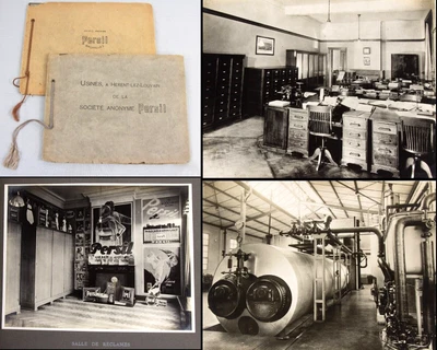 PERSIL factory 1935 Herent-Lez-Louvain BELGIUM two publicity photograph albums - Image 1 of 4