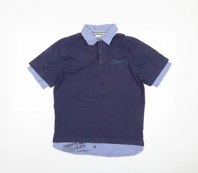 Timberland Boys Blue Polo Shirt 14 Years Spring Summer - Image 1 of 4