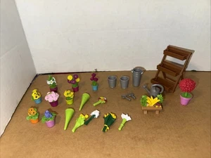 Li'l Woodzeez Juego Florería Corte Fresco - Lote Plantas de Repuesto Plantas Plantadoras - Imagen 1 de 4