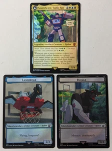 FOIL Soundwave Sonic Spy Laserbeak Ravage SET Magic Gathering MTG Transformers - Picture 1 of 2