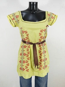Odd Molly Damen Tunika Oberteil Gr 34 De Gelb mit Muster Baumwolle ( Q 4220 ) - Bild 1 von 4