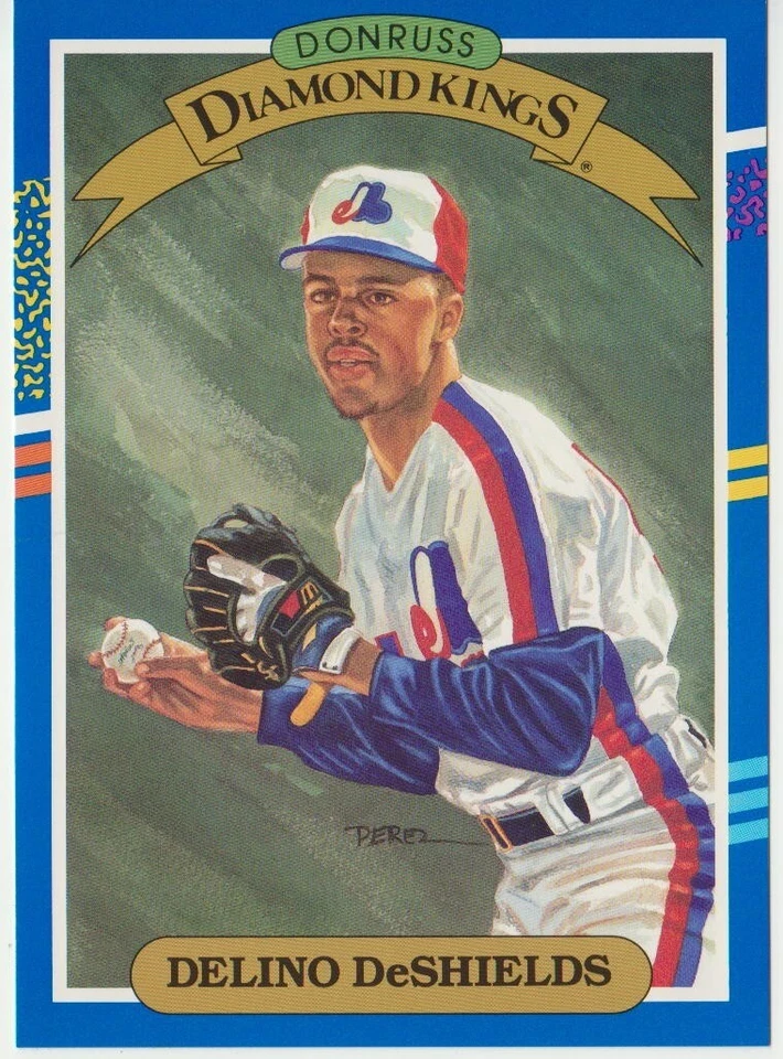 Delino DeShields, Donruss Super Diamond Kings 1991 5x7 #11, Montreal Expos Foto 1 de 1
