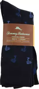 Calcetines Tommy Bahama Palmeras / Piña / Martini Glass para hombre 4 pares / Nuevos con etiquetas - - Imagen 1 de 6