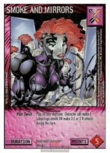 Smoke and Mirrors Wildstorms Unlimited CCG 1996 raro casi nuevo - Imagen 1 de 1