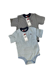 NWT Boys Tommy Hilfiger 2 Pack Bodysuit 12-18 Months - Picture 1 of 1