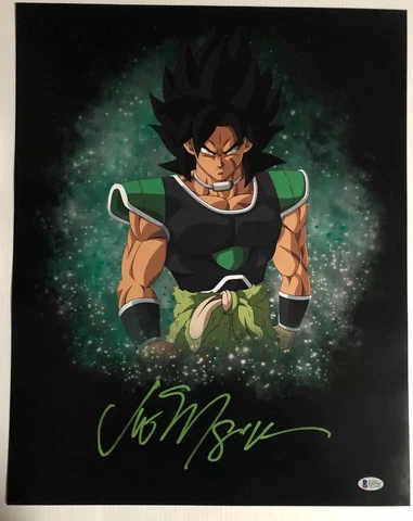 Vic Mignogna Signed Autographed 16x20 Photo Dragon Ball Z Super Broly BECKETT 10 Cover