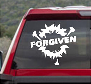 FORGIVIN CROWN RELIGIOUS Vinyl DECAL STICKER for Window Car/Truck/ Motorcycle