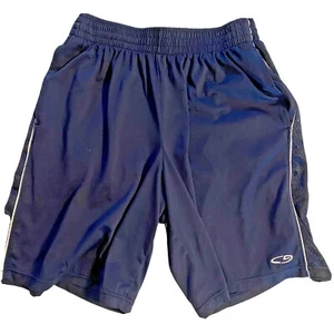 Boy Shorts Champions Basketball Long Medium Navy Blue Pockets Alethic Shorts - Picture 1 of 9