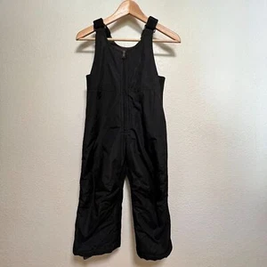 White Sierra Ski Snow Bib Overall Pants Kids Unisex Black Lined XS - Picture 1 of 9